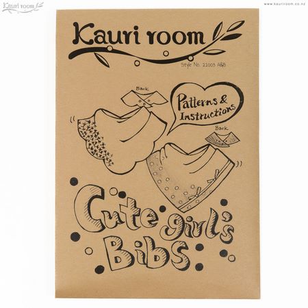 Cute Girls Bibs Sewing Pattern