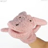 Kids Rabbit Bathroom Mitten, surprised face, pink