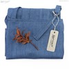 Simply Apron, Light Blue Soft Denim Fabric, Handmade with Front Pocket