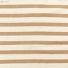 Fairtrade Organic Cotton Stripe Single Jersey Fabric - Cream / Light Brown