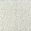 Multi Colour Dot Print on White, 100% Organic Cotton Fabric